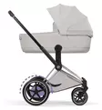 Cybex ePriam Style Sähköavusteiset Lastenvaunut Starttipaketti Cloud T turvakaukalolla ja jalustalla chrome brown city grey wauva - Yhdistelmävaunut - 526000231SPYCG - 5