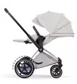 Cybex ePriam Style Sähköavusteiset Lastenvaunut Starttipaketti Cloud T turvakaukalolla ja jalustalla chrome brown city grey wauva - Yhdistelmävaunut - 526000231SPYCG - 7