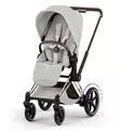 Cybex ePriam Style Sähköavusteiset Lastenvaunut Starttipaketti Cloud T turvakaukalolla ja jalustalla rose gold city grey wauva - Yhdistelmävaunut - 526000255SPYCG - 4