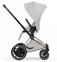 Cybex ePriam Style Sähköavusteiset Lastenvaunut Starttipaketti Cloud T turvakaukalolla ja jalustalla rose gold city grey wauva - Yhdistelmävaunut - 526000255SPYCG - 7