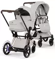 Cybex ePriam Style Sähköavusteiset Lastenvaunut Starttipaketti Cloud T turvakaukalolla ja jalustalla rose gold city grey wauva - Yhdistelmävaunut - 526000255SPYCG - 3