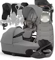 Cybex Priam 4 Lastenvaunujen Starttipaketti lisävarusteilla mirage grey wauva - Yhdistelmävaunut - 521002337-PLVMG - 1