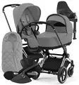 Cybex Priam 4 Lastenvaunujen Starttipaketti turvakaukalolla ja jalustalla + Snøgga lämpöpussi wauva - Yhdistelmävaunut - 521002325-SNPMG - 1