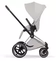 Cybex Priam Style Lastenvaunujen Starttipaketti Cloud T turvakaukalolla ja jalustalla chrome brown city grey wauva - Yhdistelmävaunut - 526000201SPYCG - 6