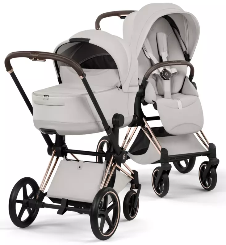 Cybex Priam Style Lastenvaunut rose gold city grey wauva - Yhdistelmävaunut - 526000221-PYCG - 1
