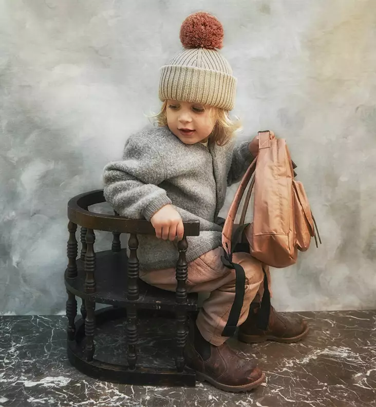 Elodie Details Lasten Villapipo tupsulla pure khaki wauva - Lasten pipot, hanskat ja kaulurit - 50565104116DG - 1