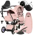 Cybex ePriam Style Lastenvaunujen All-in-One Starttipaketti Peach Pink rose gold wauva - Yhdistelmävaunut - 526000255PALLPEACH - 1