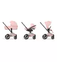 Cybex Priam Style Lastenvaunujen All-in-One Starttipaketti Peach Pink Rose gold wauva - Yhdistelmävaunut - 526000221PALLPEACH - 13