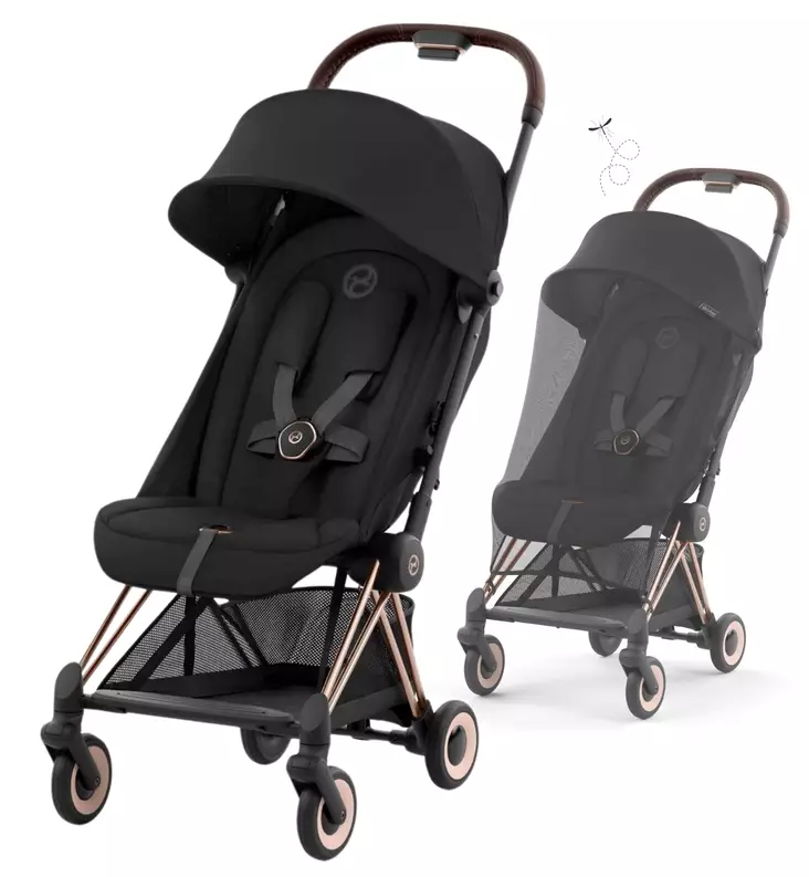 Cybex Coya Matkarattaiden Starttipaketti hyönteissuojalla black wauva - Matkarattaat - 522004245-PH - 1