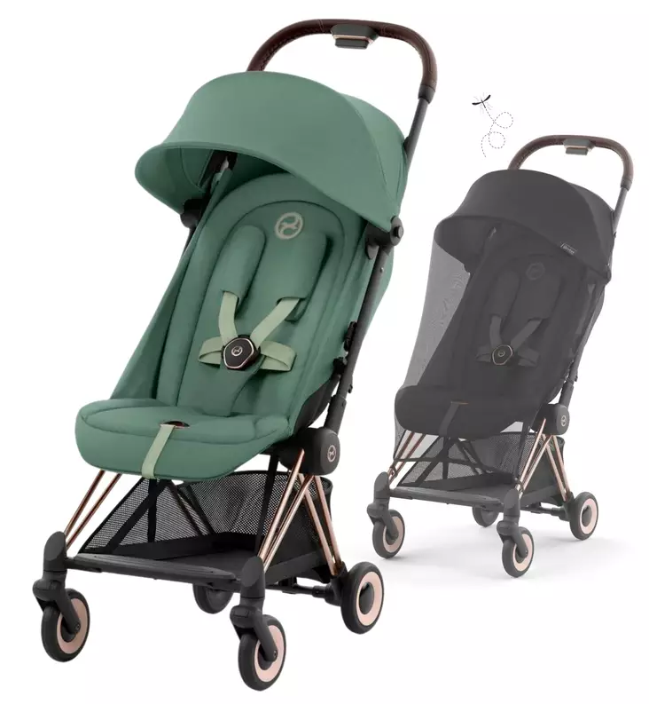 Cybex Coya Matkarattaiden Starttipaketti hyönteissuojalla green wauva - Matkarattaat - 522004285-PH - 1