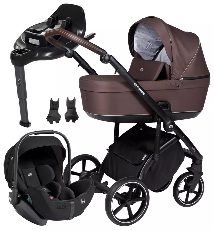 Tinynord Active Lastenvaunujen Starttipaketti Joie i-Level Pro dark chocolate wauva - Yhdistelmävaunut - 298917-SPDCH - 1