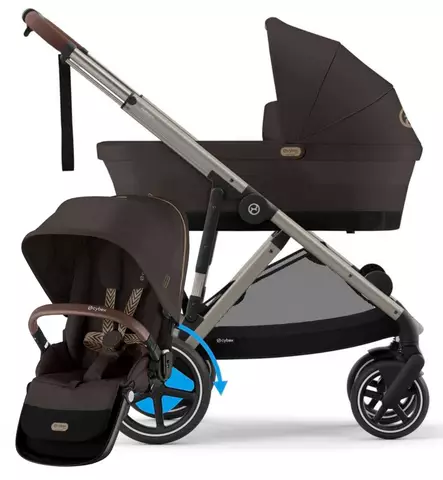 Cybex eGazelle S Sähköavusteisten Lastenvaunujen Starttipaketti Sisaristuimella brown wauva - Yhdistelmävaunut - 525000175-PSI - 1