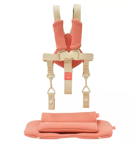KAOS KLAPP Syöttötuolin pehmusteet ja turvavaljaat terracotta Pink wauva - Syöttötuolien lisävarusteet - BPP-HAR-CUS-TER-PI - 2