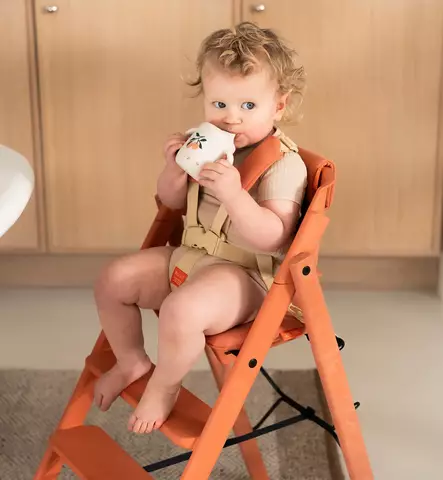 KAOS KLAPP Syöttötuolin pehmusteet ja turvavaljaat terracotta Pink wauva - Syöttötuolien lisävarusteet - BPP-HAR-CUS-TER-PI - 1