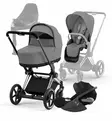 Cybex_ePriam_Starttipaketti_MirageGrey_ChromeBlack_CloudT_baseT_wauva - Yhdistelmävaunut - 521002357-SPCHBLMI - 70
