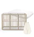 Stokke Nighti Pinnasänky Starttipaketti patjalla ja unipussilla vanilla white wauva - Pinnasängyt ja kehdot - 705402-KPI - 1