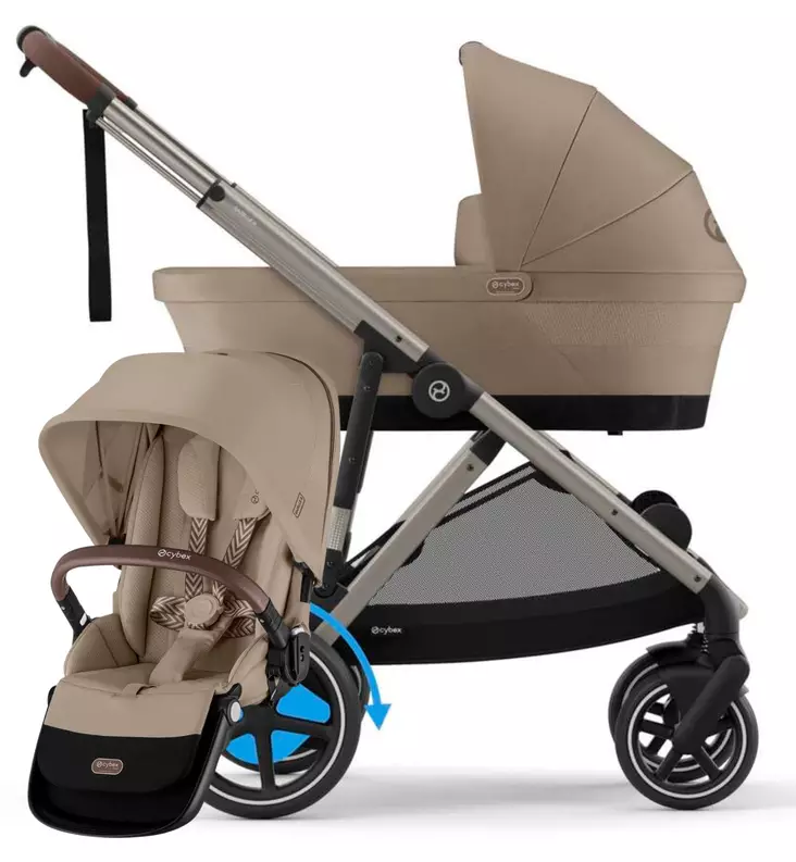 Cybex eGazelle S Sähköavusteisten Lastenvaunujen Starttipaketti Sisaristuimella beige wauva - Yhdistelmävaunut - 524000547-PSI - 1