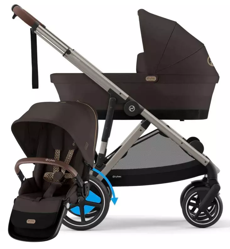 Cybex eGazelle S Sähköavusteisten Lastenvaunujen Starttipaketti Sisaristuimella brown wauva - Yhdistelmävaunut - 525000175-PSI - 1