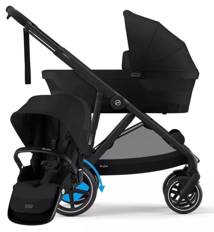 Cybex eGazelle S Sähköavusteisten Lastenvaunujen Starttipaketti Sisaristuimella black wauva - Yhdistelmävaunut - 524000517-PSI - 1