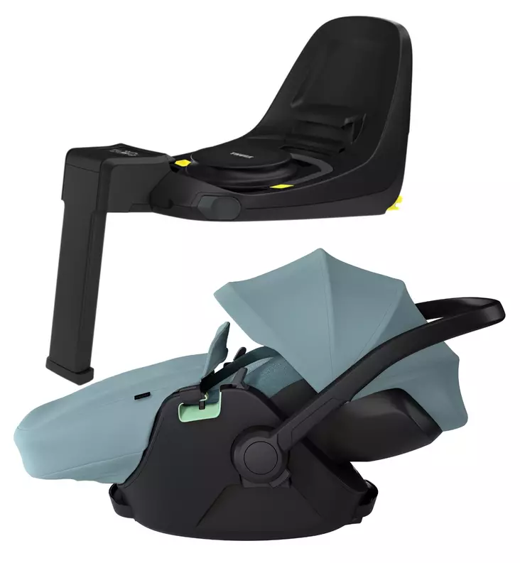 Thule Maple Turvakaukalo Starttipaketti Alfi jalustalla ja jalkapeitteellä mid blue wauva - ISOFIX turvakaukalot - 14000004-PJJ - 1