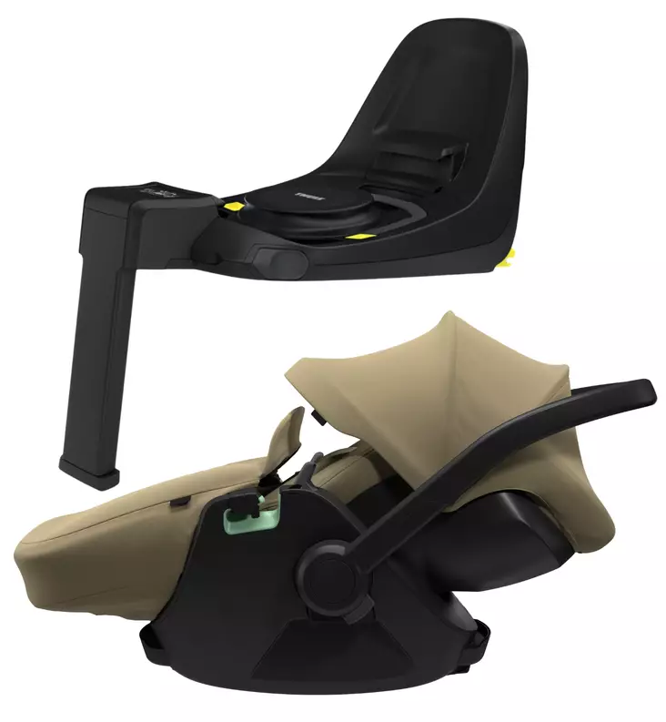 Thule Maple Turvakaukalo Starttipaketti Alfi jalustalla ja jalkapeitteellä faded khaki wauva - ISOFIX turvakaukalot - 14000038-PJJ - 1