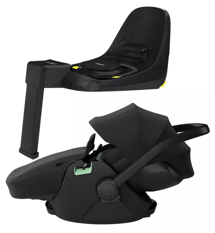 Thule Maple Turvakaukalo Starttipaketti Alfi jalustalla ja jalkapeitteellä black wauva - ISOFIX turvakaukalot - 14000002-PJJ - 1