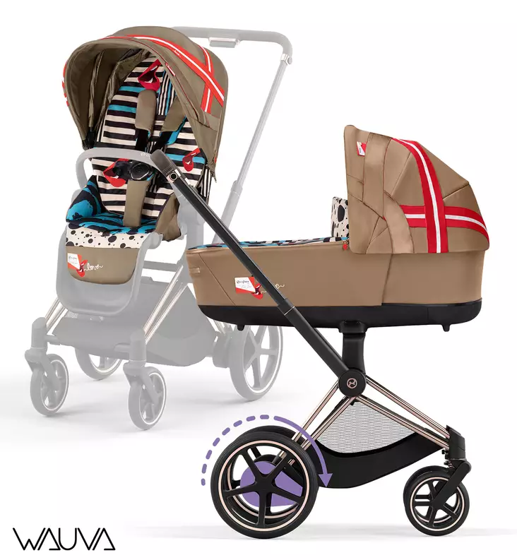 Cybex ePriam Yhdistelmavaunut Wauva Fashion Karolina Kurkova One Love - Yhdistelmävaunut - 521002373-PFeKK - 1