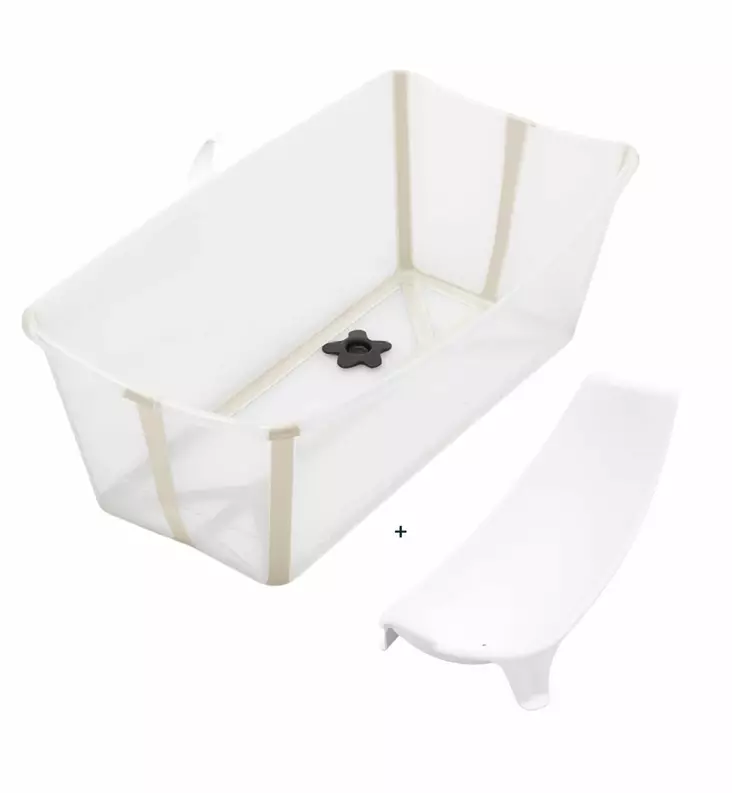 Stokke Flexi bath lasten kylpyamme kylvetystuki Sandy Beige Wauva - Vauvan kylvettäminen - 531912-PK - 1