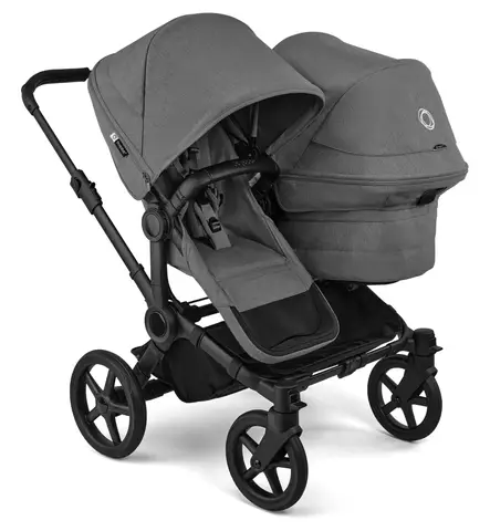 Bugaboo Donkey 6 Double Sisarusvaunut moon grey wauva - Kaksos- ja sisarusrattaat - 100370004-PDOUBL - 1