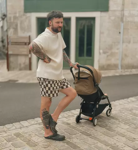 Stokke Yoyo3 Matkarattaat valkoisella rungolla olive wauva - Matkarattaat - 646001-POL - 2