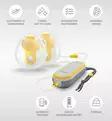 Medela Freestyle Hands-Free Double Rintapumppu Starttipaketti 3-in-1 imetysliiveillä wauva - Rintapumput ja tarvikkeet - 101044159-PL - 7