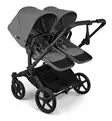 Bugaboo Donkey 6 Double Sisarusvaunut moon grey wauva - Kaksos- ja sisarusrattaat - 100370004-PDOUBL - 2