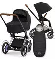 Cybex ePriam 4 Lastenvaunujen Starttipaketti Platinum lämpöpussilla black wauva - Yhdistelmävaunut - 521002349-PSBL - 1