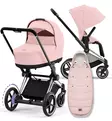 Cybex ePriam 4 Lastenvaunujen Starttipaketti Platinum lämpöpussilla pink wauva - Yhdistelmävaunut - 521002357-PPPL - 1