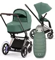 Cybex ePriam 4 Lastenvaunujen Starttipaketti Platinum lämpöpussilla green wauva - Yhdistelmävaunut - 521002373-PLGL - 1