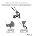 Cybex Priam 4 Lastenvaunujen Starttipaketti Platinum lämpöpussilla mirage grey wauva - Yhdistelmävaunut - 521002319-PMGL - 14