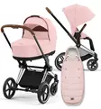 Cybex Priam 4 Lastenvaunujen Starttipaketti Platinum lämpöpussilla pink wauva - Yhdistelmävaunut - 521002319-PPPL - 1