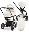 Cybex Priam 4 Lastenvaunujen Starttipaketti Platinum lämpöpussilla white wauva - Yhdistelmävaunut - 521002325-POWL - 1