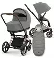 Cybex Priam 4 Lastenvaunujen Starttipaketti Platinum lämpöpussilla grey wauva - Yhdistelmävaunut - 521002337-PMGL - 1