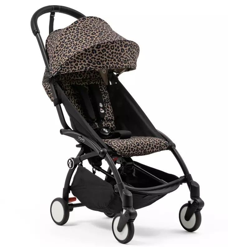 Stokke Yoyo3 Matkarattaat mustalla rungolla leopard wauva - Matkarattaat - 646002-PL - 1