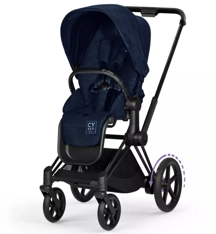 Cybex ePriam 4 Sähköavusteiset Lastenrattaat, Fashion rebellious Luxury denim blue wauva - Lastenrattaat - 521002365-PRRL - 1