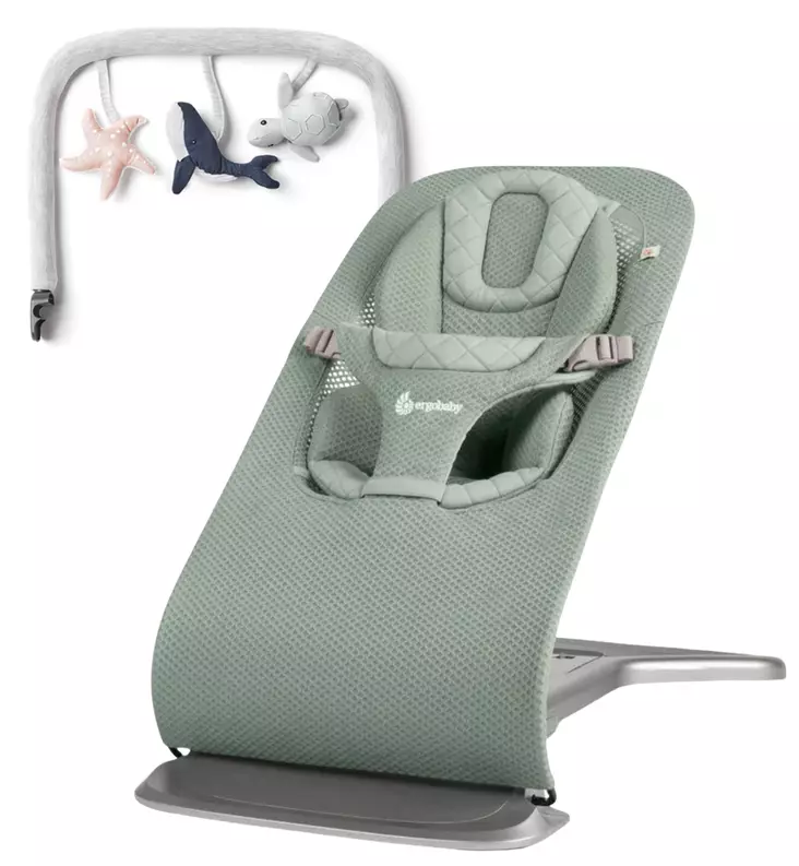 ergobaby_evolve_bouncer_sitteri_lelukaari_wauva - Sitterit ja keinut - EVLBNCSGGRNMSH-LEL - 1
