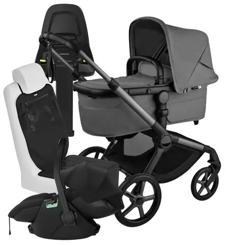 Bugaboo Fox5 Renew Lastenvaunujen Starttipaketti Thule Maple turvakaukalolla ja Alfi jalustalla wauva - Yhdistelmävaunut - 100051133-PM - 1