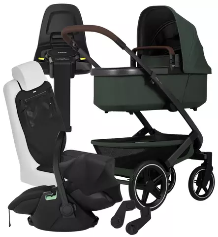 Joolz Geo3 Lastenvaunujen Starttipaketti Thule Maple turvakaukalolla ja Alfi jalustalla wauva - Yhdistelmävaunut - 071200-PM - 1