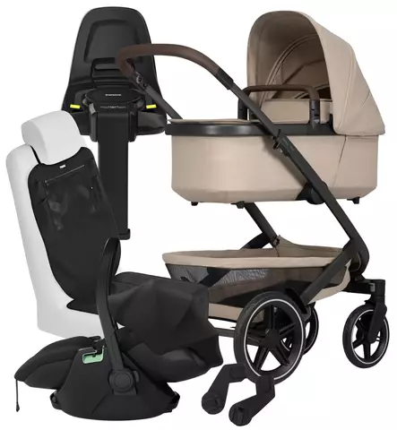 Joolz Geo3 Lastenvaunujen Starttipaketti Thule Maple turvakaukalolla ja Alfi jalustalla wauva - Yhdistelmävaunut - 071230-PM - 1