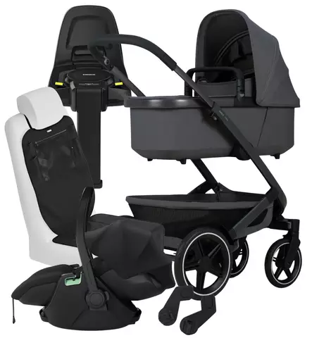 Joolz Geo3 Lastenvaunujen Starttipaketti Thule Maple turvakaukalolla ja Alfi jalustalla wauva - Yhdistelmävaunut - 071250-PM - 1