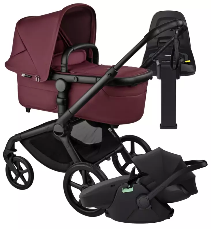 Bugaboo Fox5 Renew Lastenvaunujen Starttipaketti Thule Maple turvakaukalolla ja Alfi jalustalla wauva - Yhdistelmävaunut - 100051109-PM - 1