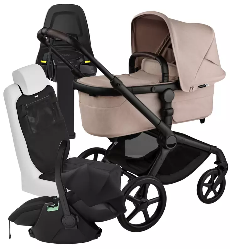 Bugaboo Fox5 Renew Lastenvaunujen Starttipaketti Thule Maple turvakaukalolla ja Alfi jalustalla wauva - Yhdistelmävaunut - 100051124-SM - 1
