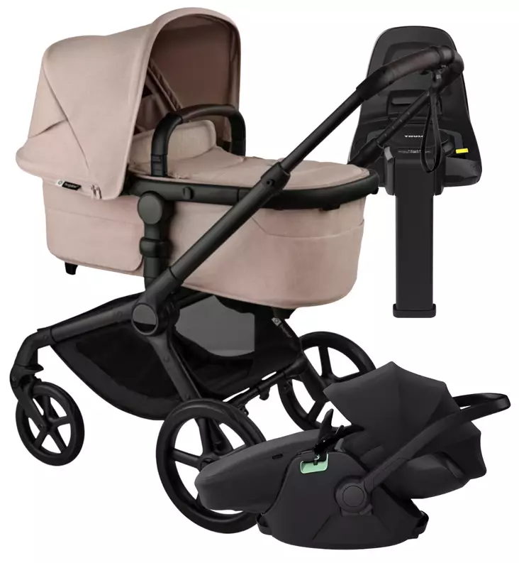Bugaboo Fox5 Renew Lastenvaunujen Starttipaketti Thule Maple turvakaukalolla ja Alfi jalustalla wauva - Yhdistelmävaunut - 100051124-SM - 1