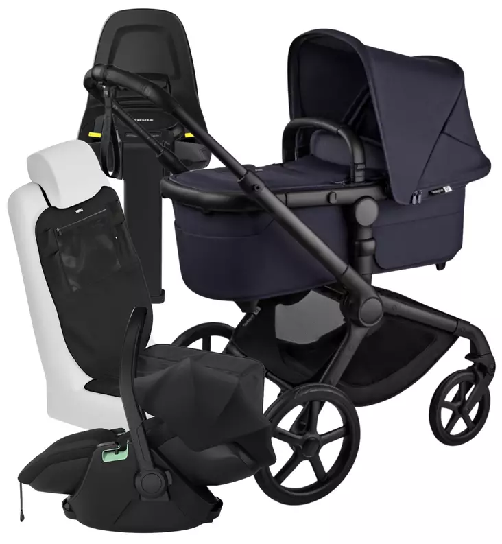 Bugaboo Fox5 Renew Lastenvaunujen Starttipaketti Thule Maple turvakaukalolla ja Alfi jalustalla wauva - Yhdistelmävaunut - 100051129-PM - 1
